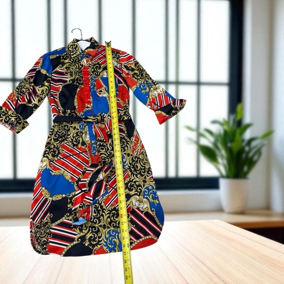 TAHARI Arthur S. Levine Dress Vibrant Multicolor Patterned Dress Tunic size 2 - Picture 6 of 11